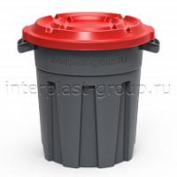 Мусорный бак универсальный 60 л серый