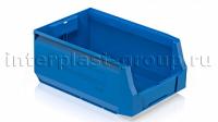 Складской лоток/контейнер для зап. частей, крепежей, голубой, 350x225x150 мм