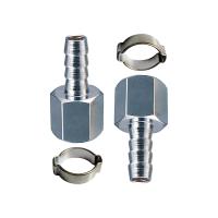 Набор переходников 1/4"F на елочку 8мм с обжимным кольцом Fubag 180441 B (блистер)