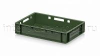 Ящик для мяса и колбасных изделий Е-1 зеленый для глубокой заморозки