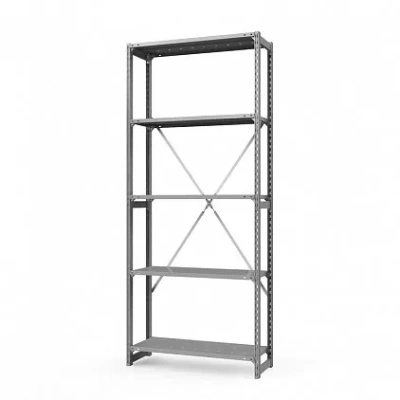 Стеллаж металлический ТСУ Универсал, 2500x760x300 мм. Полки: метал. перф. усил. 5 шт.