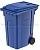 Мусорный контейнер 360 л синий