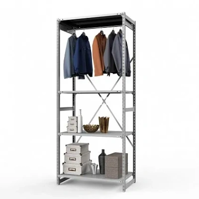 Стеллаж металлический ТСУ Универсал, 2500x1060x600 мм.Штанги: 1шт. Полки: метал. 4 шт.