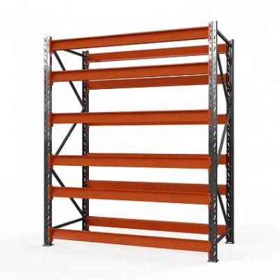 Стеллаж металлический Оптима, 4000x1250x785 мм. Полки: 6 шт. без настила