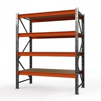 Стеллаж металлический Оптима, 3500x1250x785 мм. Полки: 5 шт. фанера