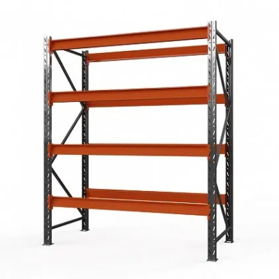 Стеллаж металлический Оптима, 3500x1250x785 мм. Полки: 4 шт. без настила