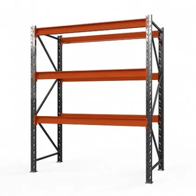 Стеллаж металлический Оптима, 2000x1250x785 мм. Полки: 3 шт. без настила